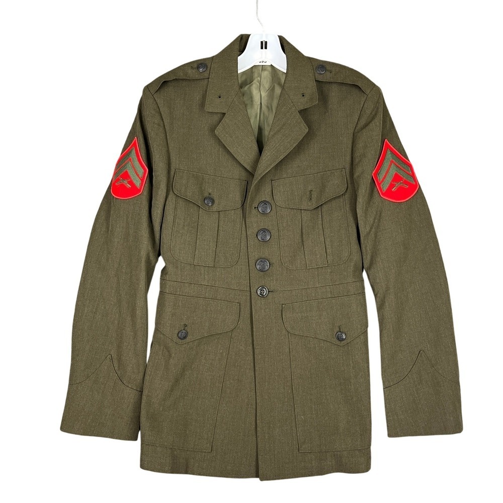 USMC Dress Coat Men Military Service Uniform Heritage Parade Formal Collectible